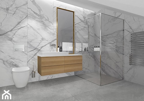 projekt łazienki - zdjęcie od Sylwia Bartkiewicz Pracownia architektury wnętrz