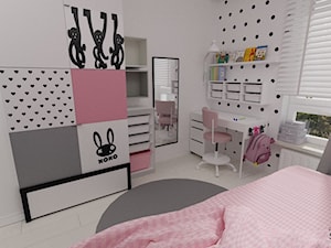 Biało-różowy pokój dziewczynki - zdjęcie od PRACOWNIA Szumacher