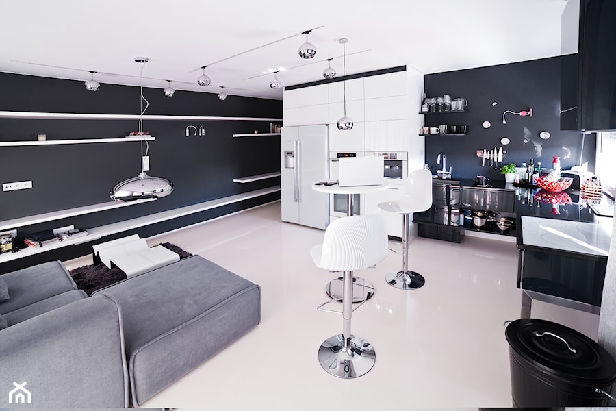 Kuchnia/ Salon/ Jadalnia - zdjęcie od Architects Van Malko