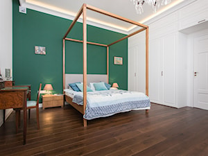 Sypialnia w nowojorskim ,klasycznym stylu, z elementami retro. - zdjęcie od Och-Ach_Concept