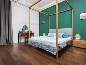 Sypialnia w nowojorskim ,klasycznym stylu, z elementami retro. - zdjęcie od Och-Ach_Concept