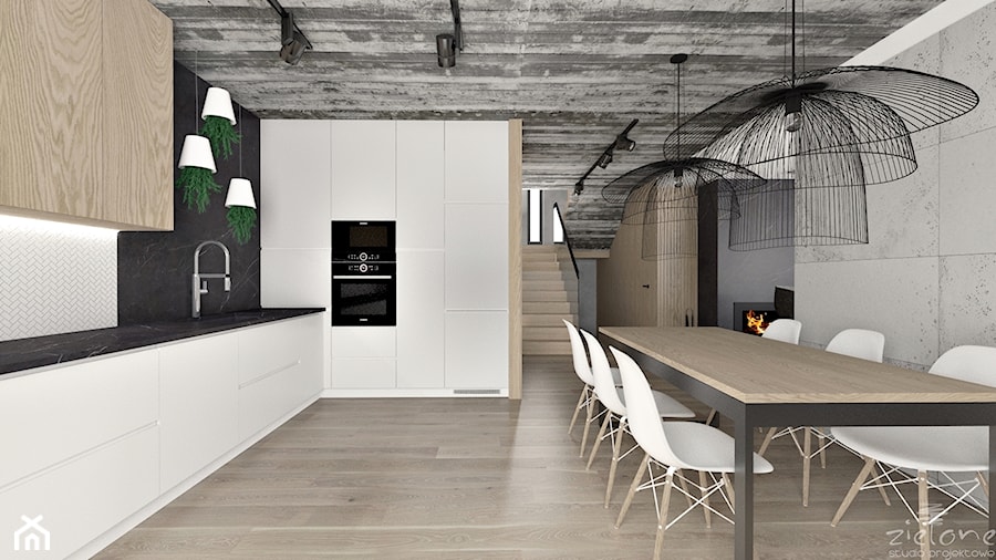 Chłodno i minimalistycznie - Kuchnia, styl minimalistyczny - zdjęcie od ZIELONE studio projektowe