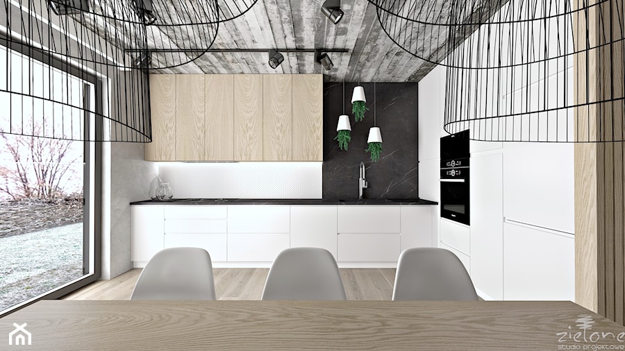 Chłodno i minimalistycznie - Kuchnia, styl minimalistyczny - zdjęcie od ZIELONE studio projektowe