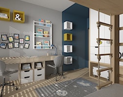 Mieszkanie z betonem i kolorem - Pokój dziecka, styl nowoczesny - zdjęcie od ZIELONE studio projektowe - Homebook