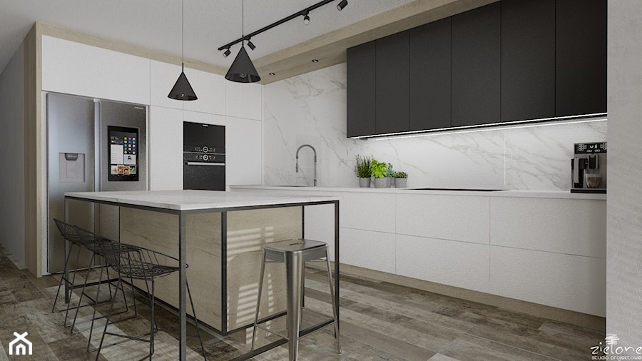 minimalistyczna kuchnia - Kuchnia, styl minimalistyczny - zdjęcie od ZIELONE studio projektowe