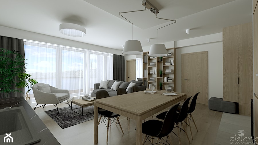 Mieszkanie nie na co dzień - Jadalnia, styl nowoczesny - zdjęcie od ZIELONE studio projektowe