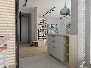 Mieszkanie z betonem i kolorem - Kuchnia, styl skandynawski - zdjęcie od ZIELONE studio projektowe