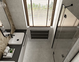Mieszkanie z betonem i kolorem - Łazienka, styl industrialny - zdjęcie od ZIELONE studio projektowe - Homebook