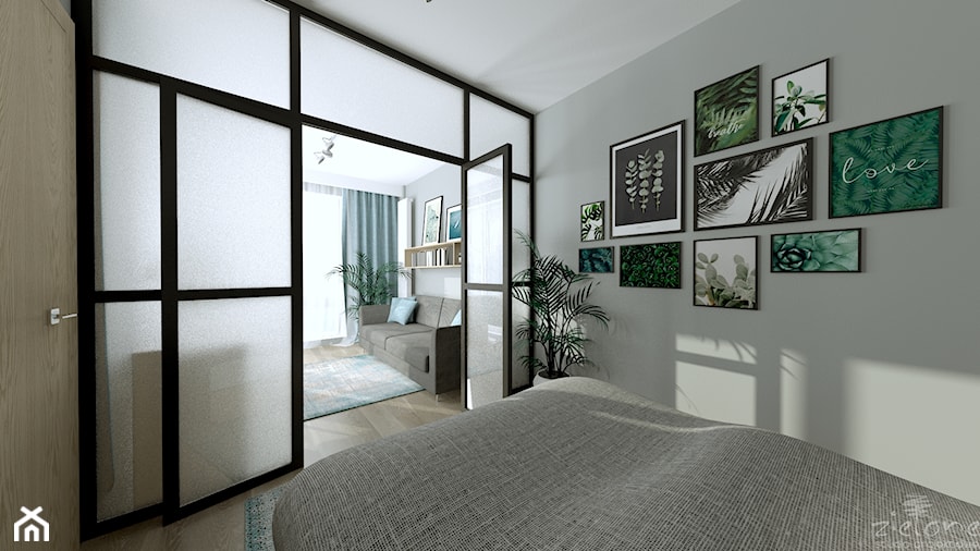 Mieszkanie nie na co dzień - Sypialnia, styl nowoczesny - zdjęcie od ZIELONE studio projektowe