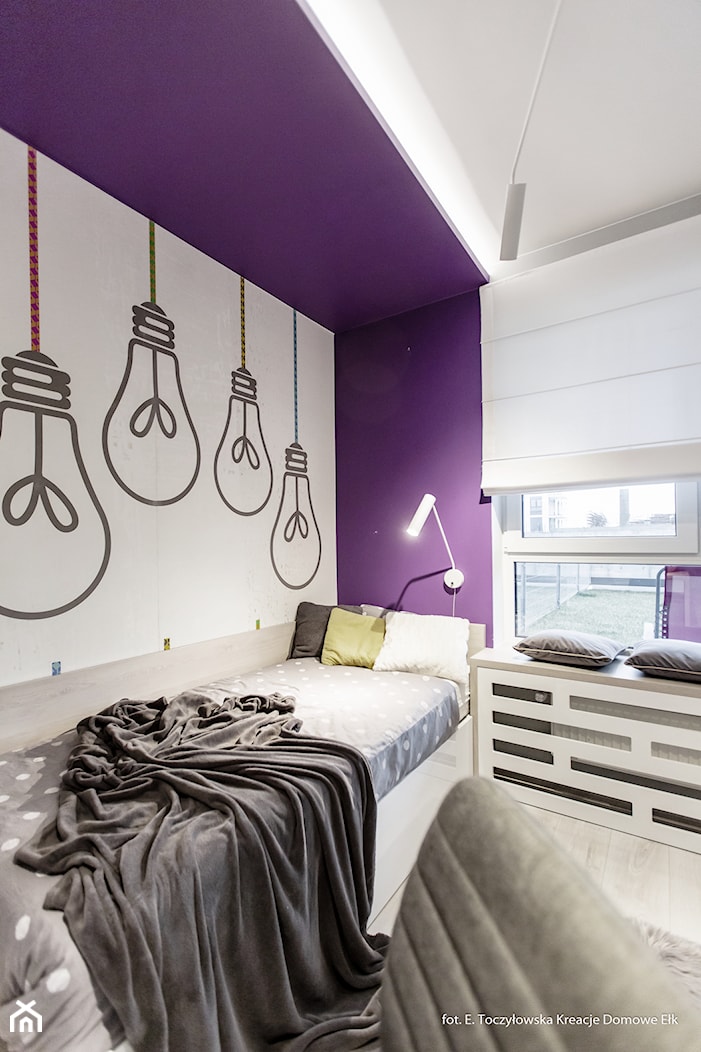 Kontrastowe mieszkanie - Pokój dziecka, styl nowoczesny - zdjęcie od ZIELONE studio projektowe - Homebook
