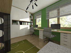 Nowoczesne mieszkanie z elemntami industrialnymi - Pokój dziecka, styl nowoczesny - zdjęcie od ZIELONE studio projektowe