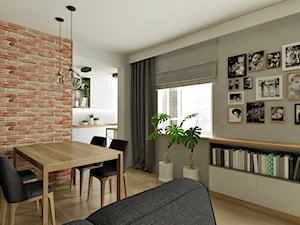 rozwojowe mieszkanie - Jadalnia, styl skandynawski - zdjęcie od ZIELONE studio projektowe