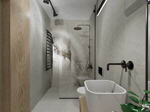 Chłodno i minimalistycznie - Łazienka, styl minimalistyczny - zdjęcie od ZIELONE studio projektowe