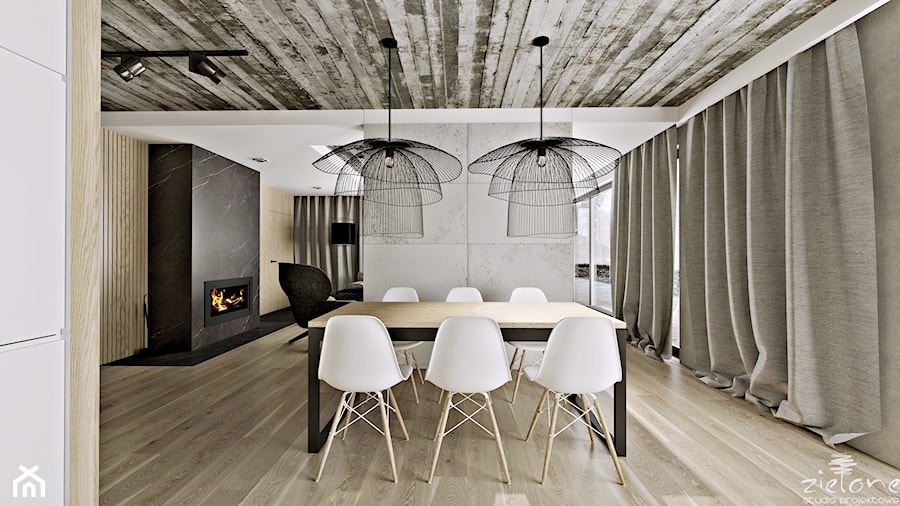 Chłodno i minimalistycznie - Jadalnia, styl minimalistyczny - zdjęcie od ZIELONE studio projektowe