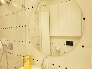 Sprytna kawalerka - Średnia bez okna z lustrem łazienka, styl vintage - zdjęcie od MUTUO Studio Projektowe