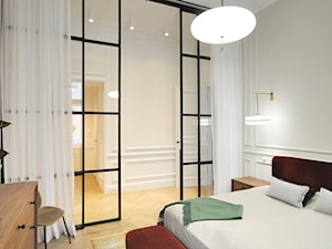 Mid Century - Średnia beżowa sypialnia - zdjęcie od MUTUO Studio Projektowe