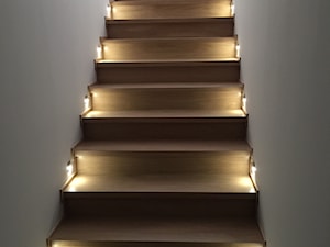 schody dębowe z podświetleniem obustronnym - zdjęcie od joannamaciejewska
