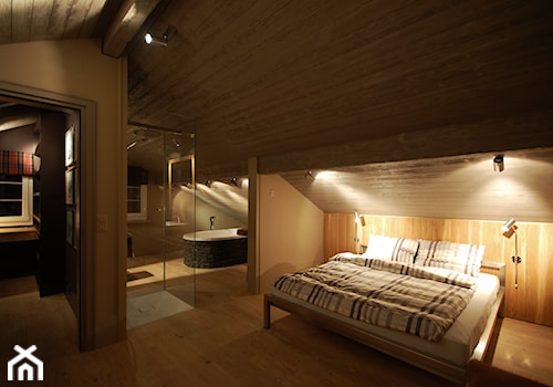 Dom w górach - Sypialnia, styl nowoczesny - zdjęcie od Home England & Architects