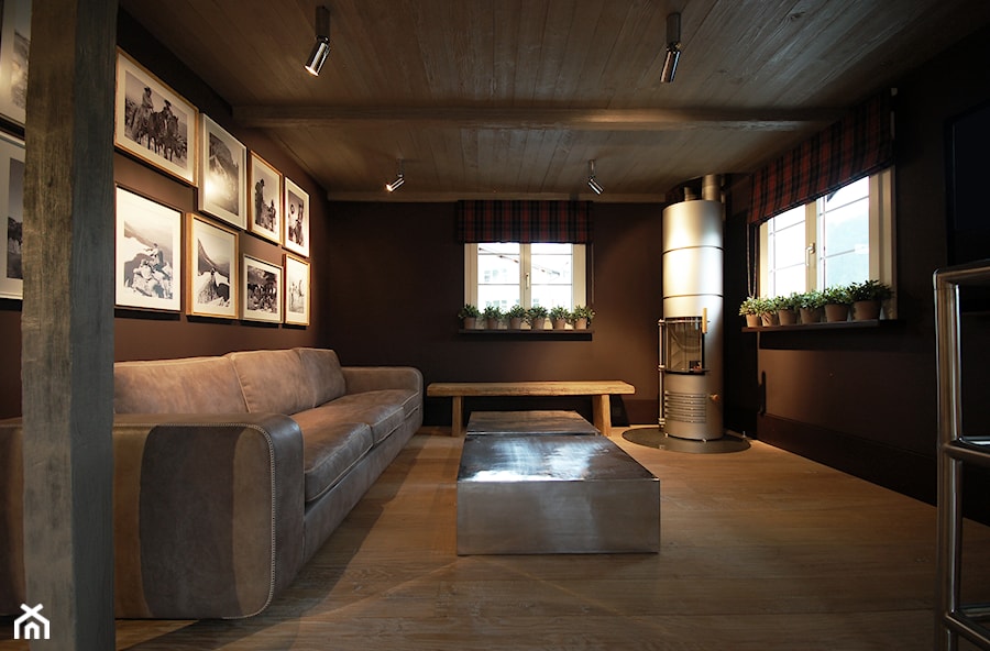 Dom w górach - Salon, styl nowoczesny - zdjęcie od Home England & Architects