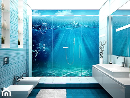 Aranżacje wnętrz - Łazienka: prysznic pod wodą - Splash Room. Przeglądaj, dodawaj i zapisuj najlepsze zdjęcia, pomysły i inspiracje designerskie. W bazie mamy już prawie milion fotografii!