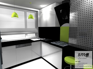 Projekt wnętrza mieszkania - Kuchnia, styl nowoczesny - zdjęcie od SMG Architekci