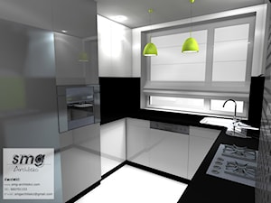 Projekt wnętrza mieszkania - Kuchnia, styl nowoczesny - zdjęcie od SMG Architekci