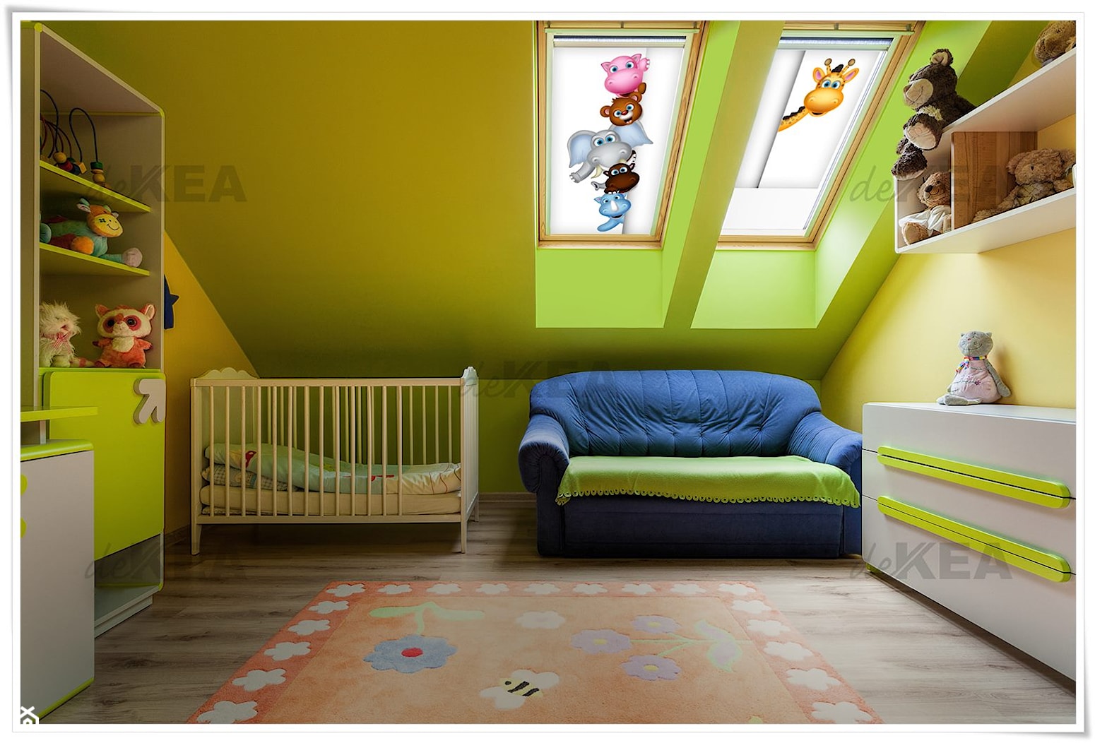 Rolety dachowe deKEA do pokoju dziecięcego - zdjęcie od deKEA Polska - Homebook