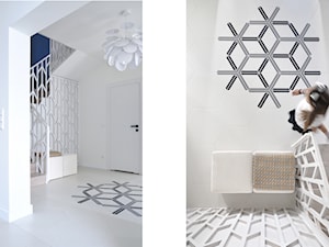 Orlove - Średni biały niebieski hol / przedpokój, styl glamour - zdjęcie od Ministerstwo Spraw We Wnętrzach