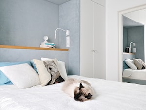 Cats&Dogs - Mała biała szara sypialnia, styl tradycyjny - zdjęcie od Ministerstwo Spraw We Wnętrzach