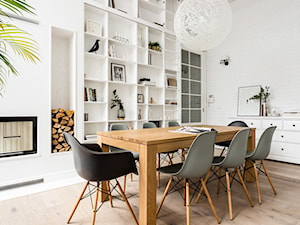 Apartament w Gdańsku - Średnia biała jadalnia jako osobne pomieszczenie, styl nowoczesny - zdjęcie od ManaDesign
