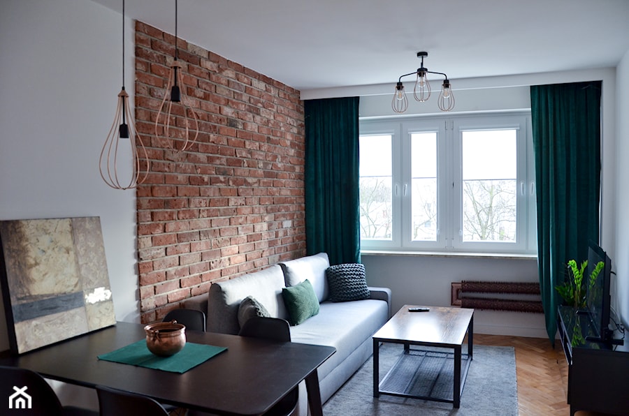 Apartament - Malbork Stare Miasto - 43m2 - 2020 - Salon, styl nowoczesny - zdjęcie od Studio86