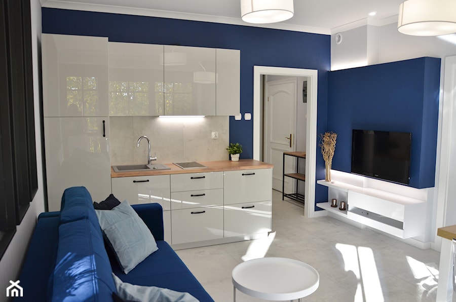 Mieszkanie wakacyjne - Krynica Morska - 44m2 - 2021 - Kuchnia, styl nowoczesny - zdjęcie od Studio86