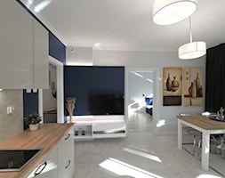 Mieszkanie wakacyjne - Krynica Morska - 44m2 - 2021 - Salon, styl nowoczesny - zdjęcie od Studio86 - Homebook