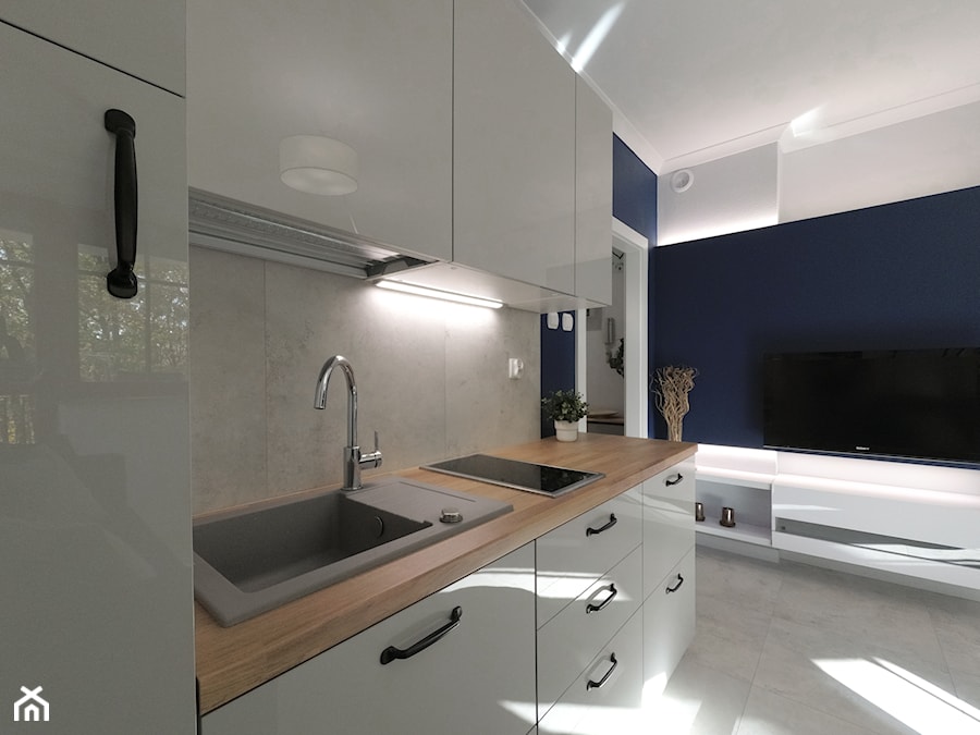 Mieszkanie wakacyjne - Krynica Morska - 44m2 - 2021 - Kuchnia, styl nowoczesny - zdjęcie od Studio86