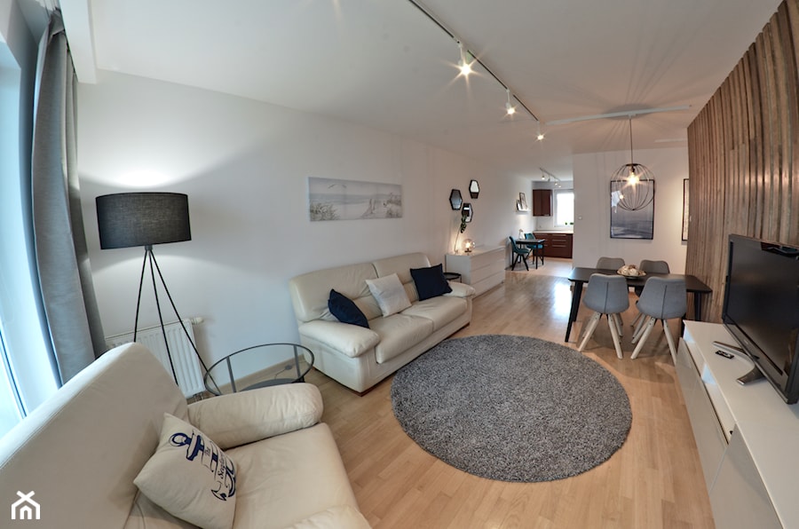 Home Staging - Marina Primore Gdańsk - 70m2 - 2019 - Salon, styl nowoczesny - zdjęcie od Studio86