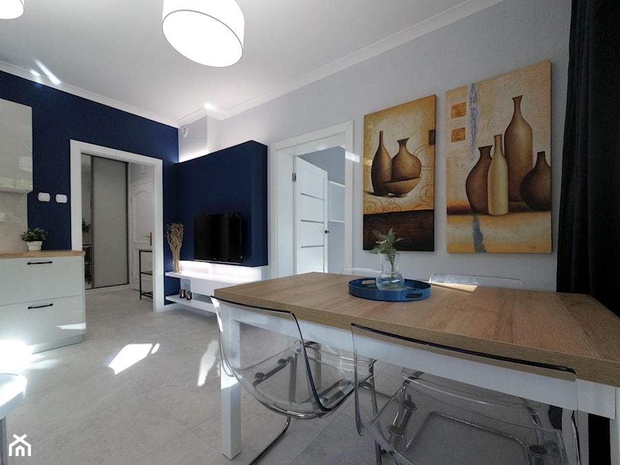 Mieszkanie wakacyjne - Krynica Morska - 44m2 - 2021 - Jadalnia, styl nowoczesny - zdjęcie od Studio86