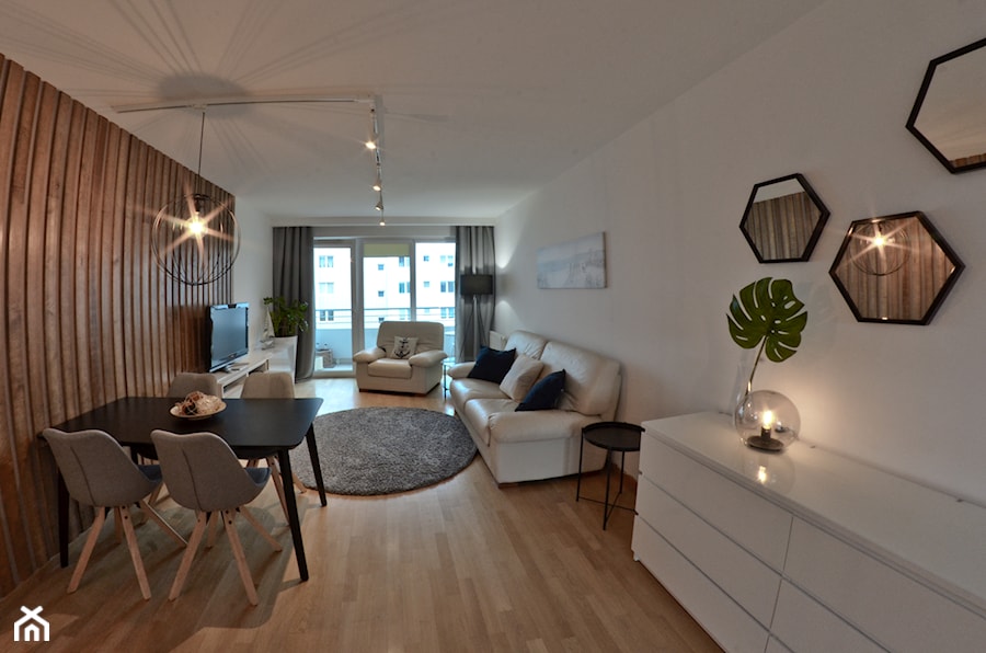 Home Staging - Marina Primore Gdańsk - 70m2 - 2019 - Salon, styl nowoczesny - zdjęcie od Studio86