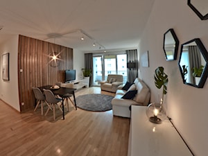 Home Staging - Marina Primore Gdańsk - 70m2 - 2019 - Salon, styl nowoczesny - zdjęcie od Studio86