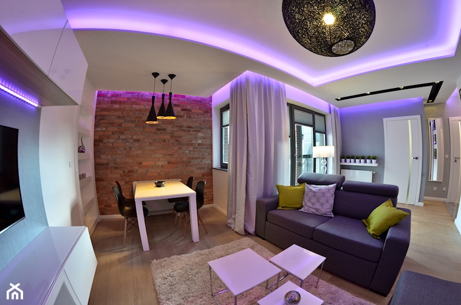 Mieszkanie - Browar Gdański - 50m2 - 2015 - Salon, styl nowoczesny - zdjęcie od Studio86