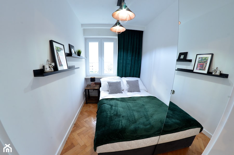 Apartament - Malbork Stare Miasto - 43m2 - 2020 - Sypialnia, styl nowoczesny - zdjęcie od Studio86