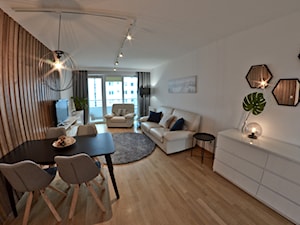 Home Staging - Marina Primore Gdańsk - 70m2 - 2019 - Salon, styl nowoczesny - zdjęcie od Studio86