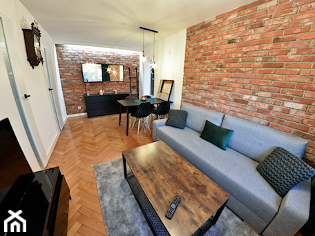 Aranżacje wnętrz - Salon: Apartament - Malbork Stare Miasto - 43m2 - 2020 - Salon, styl nowoczesny - Studio86. Przeglądaj, dodawaj i zapisuj najlepsze zdjęcia, pomysły i inspiracje designerskie. W bazie mamy już prawie milion fotografii!