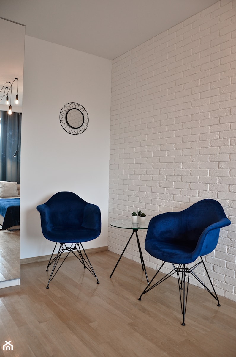 Home Staging - Marina Primore Gdańsk - 70m2 - 2019 - Średnia biała sypialnia, styl nowoczesny - zdjęcie od Studio86