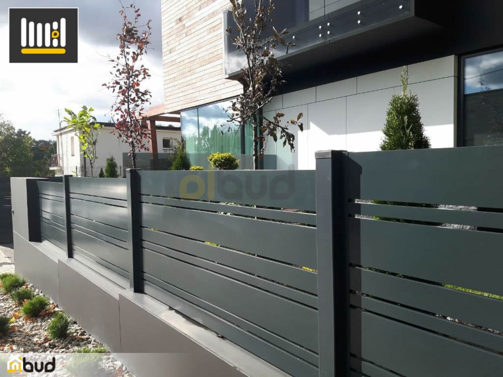 Poziome ogrodzenie aluminiowe - zdjęcie od Olbud ogrodzenia - Homebook