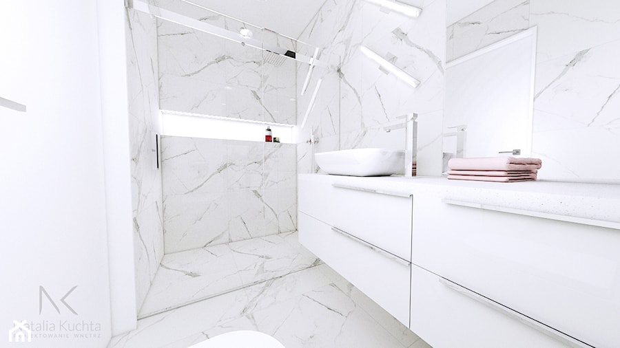 Biała nowoczesna łazienka - zdjęcie od Natalia Kuchta
