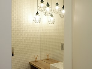 Dom pod Białymstokiem - Mała łazienka, styl skandynawski - zdjęcie od Projektowanie Wnętrz Ewa Wróblewska-Szoda