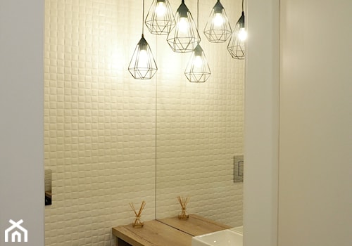 Dom pod Białymstokiem - Mała łazienka, styl skandynawski - zdjęcie od Projektowanie Wnętrz Ewa Wróblewska-Szoda