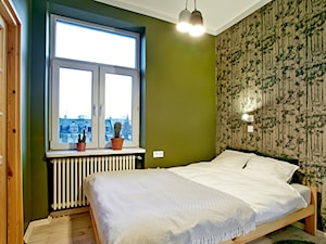 35m2 przy placu Szembeka - Mała zielona sypialnia, styl nowoczesny - zdjęcie od Ola Paszko