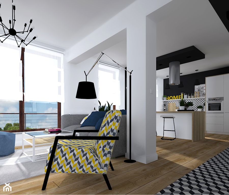 Mieszkanie Zielona Góra - Salon, styl nowoczesny - zdjęcie od KADA WNĘTRZA S.C