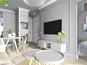 APARTAMENT ŚWINOUJŚCIE - Salon, styl nowoczesny - zdjęcie od KADA WNĘTRZA S.C